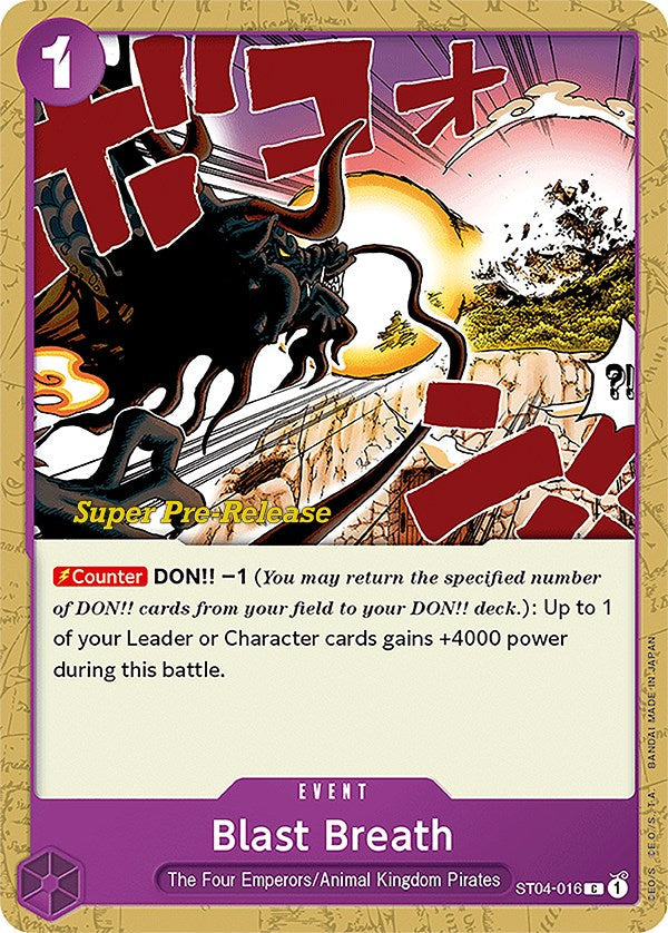 Blast Breath [Super Pre-Release Starter Deck: Animal Kingdom Pirates] Bandai