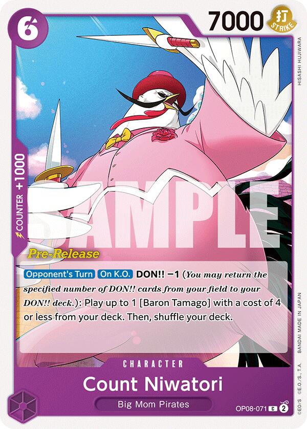 Count Niwatori [Two Legends Pre-Release Cards] Bandai