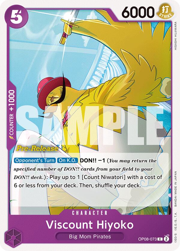 Viscount Hiyoko [Two Legends Pre-Release Cards] Bandai