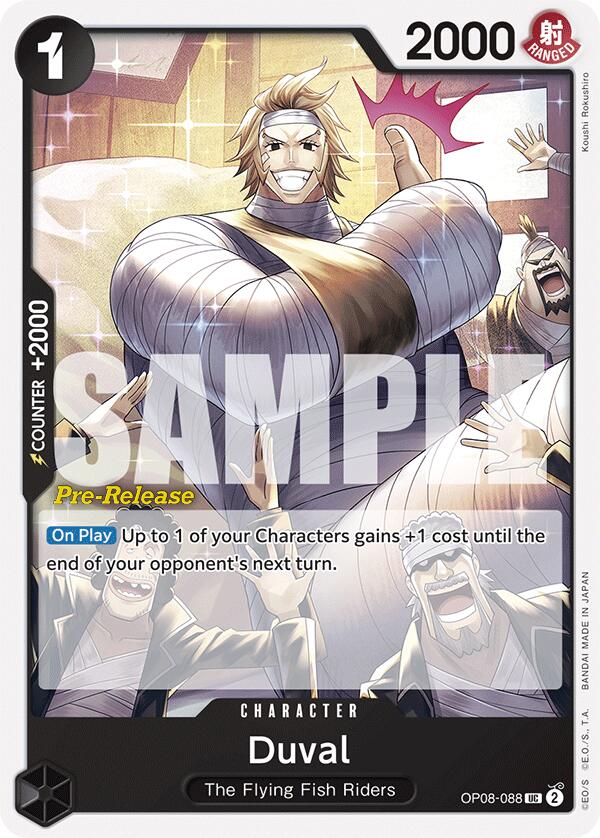 Duval [Two Legends Pre-Release Cards] Bandai