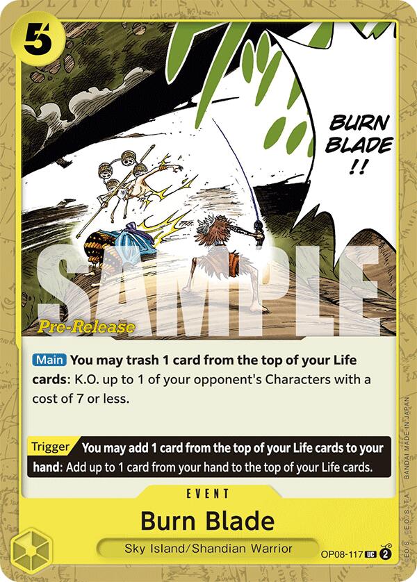Burn Blade [Two Legends Pre-Release Cards] Bandai