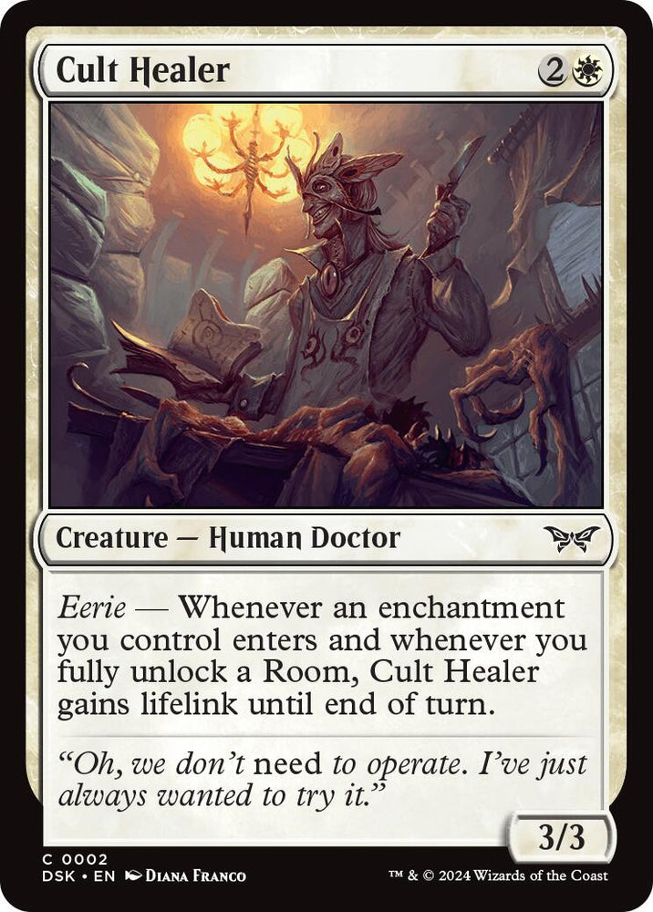 Cult Healer [Duskmourn: House of Horror] Magic: The Gathering