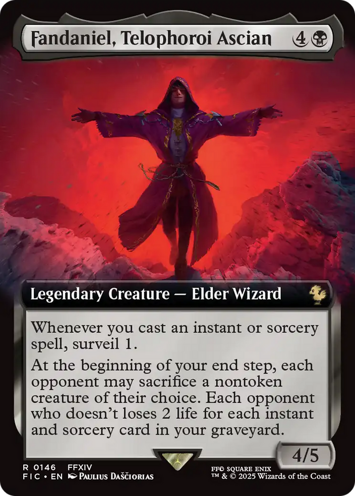 Fandaniel, Telophoroi Ascian (Extended Art) [FINAL FANTASY Commander] Magic: The Gathering