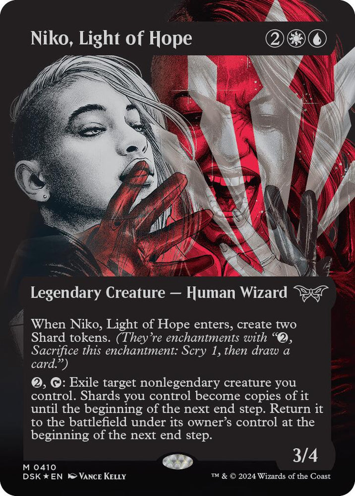 Niko, Light of Hope (Showcase) (Textured) [Duskmourn: House of Horror] Magic: The Gathering