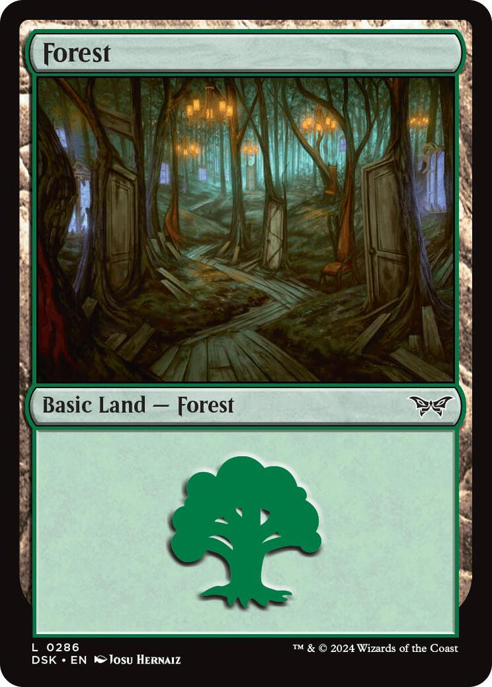 Forest (0286) [Duskmourn: House of Horror] Magic: The Gathering