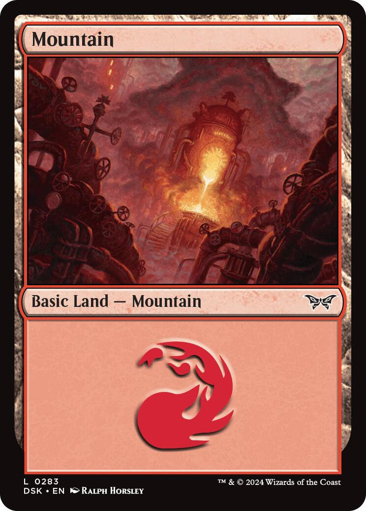 Mountain (0283) [Duskmourn: House of Horror] Magic: The Gathering