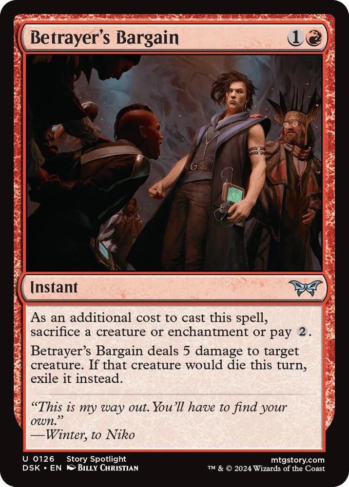 Betrayer's Bargain [Duskmourn: House of Horror] Magic: The Gathering