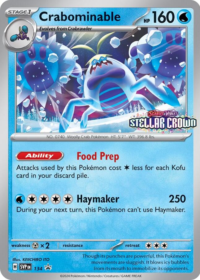 Crabominable (SVP134) [Scarlet & Violet: Black Star Promos] Pokémon