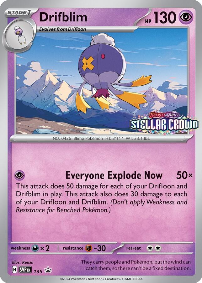 Drifblim (SVP135) [Scarlet & Violet: Black Star Promos] Pokémon