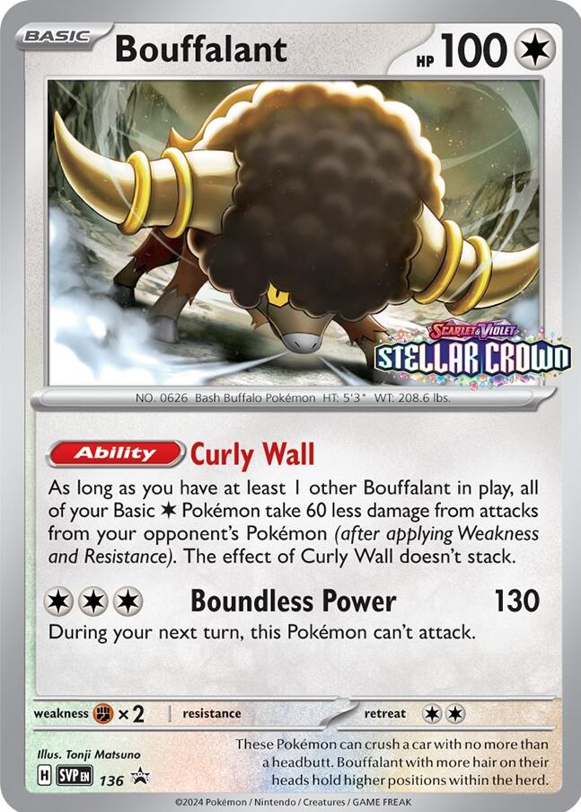 Bouffalant (SVP136) [Scarlet & Violet: Black Star Promos] Pokémon