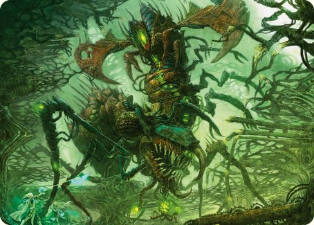 Skyscythe Engulfer Art Card [Phyrexia: All Will Be One Art Series] Magic: The Gathering
