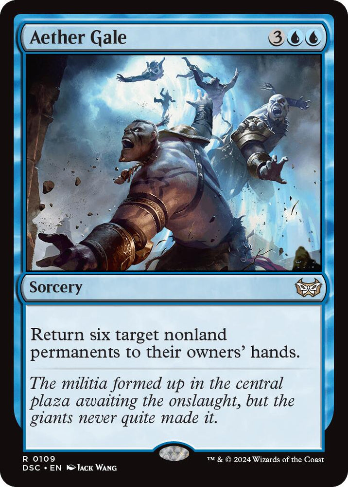 Aether Gale [Duskmourn: House of Horror Commander] Magic: The Gathering
