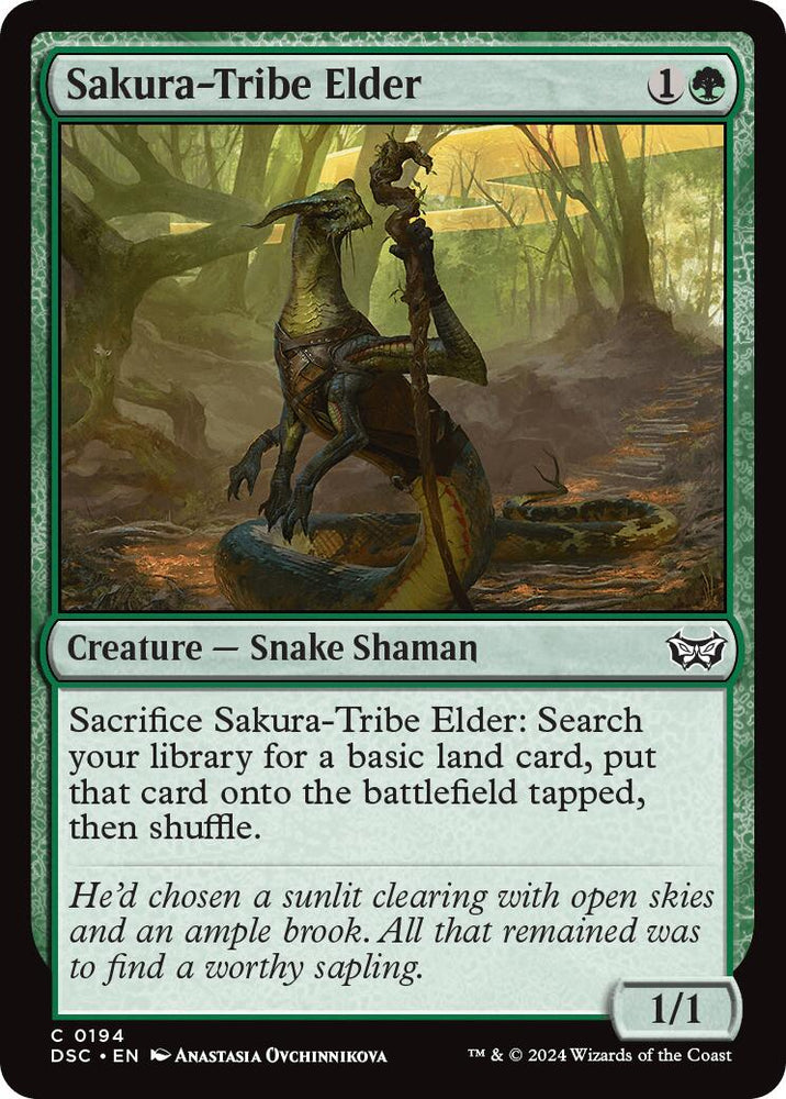 Sakura-Tribe Elder [Duskmourn: House of Horror Commander] Magic: The Gathering