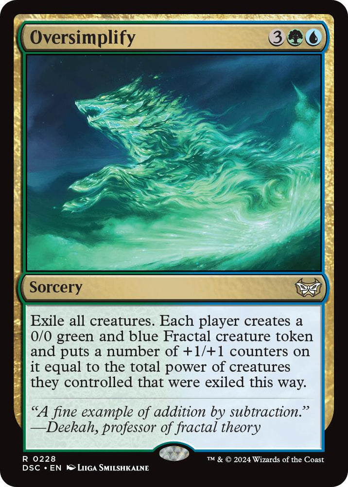 Oversimplify [Duskmourn: House of Horror Commander] Magic: The Gathering