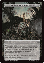 You Are Unworthy of Mercy (Full Art) [Duskmourn: Archenemy] Magic: The Gathering