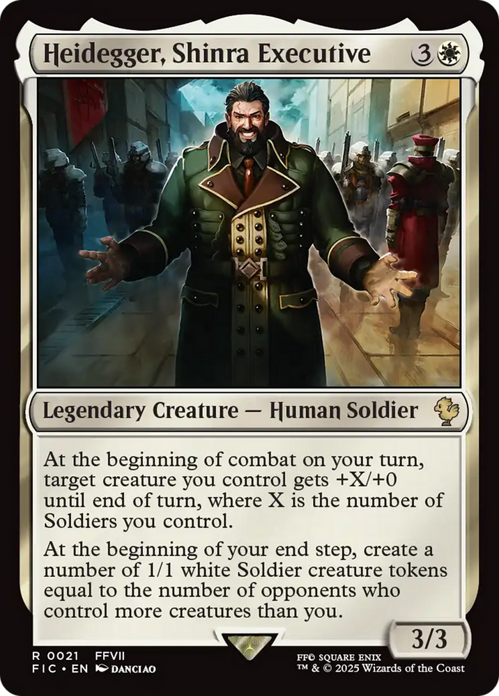 Heidegger, Shinra Executive [FINAL FANTASY Commander] Magic: The Gathering