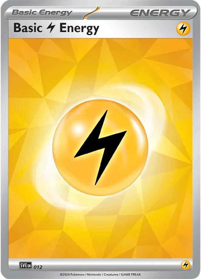 Basic Lightning Energy (012) [Scarlet & Violet: Stellar Crown] Pokémon
