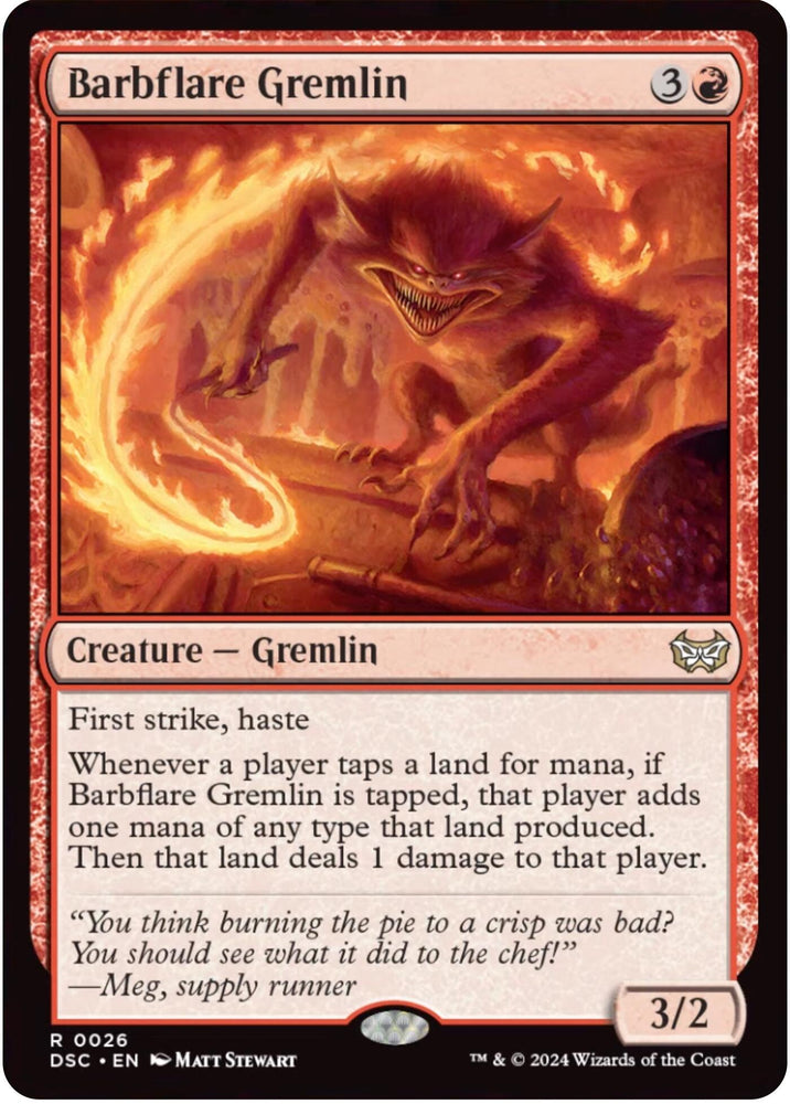 Barbflare Gremlin [Duskmourn: House of Horror Commander] Magic: The Gathering
