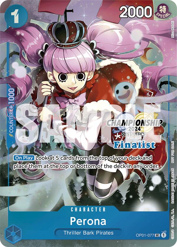 Perona (Championship 2024 Finalist Card Set) [One Piece Promotion Cards] Bandai