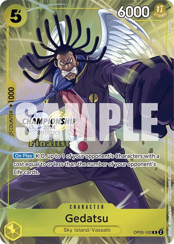 Gedatsu (Championship 2024 Finalist Card Set) [One Piece Promotion Cards] Bandai