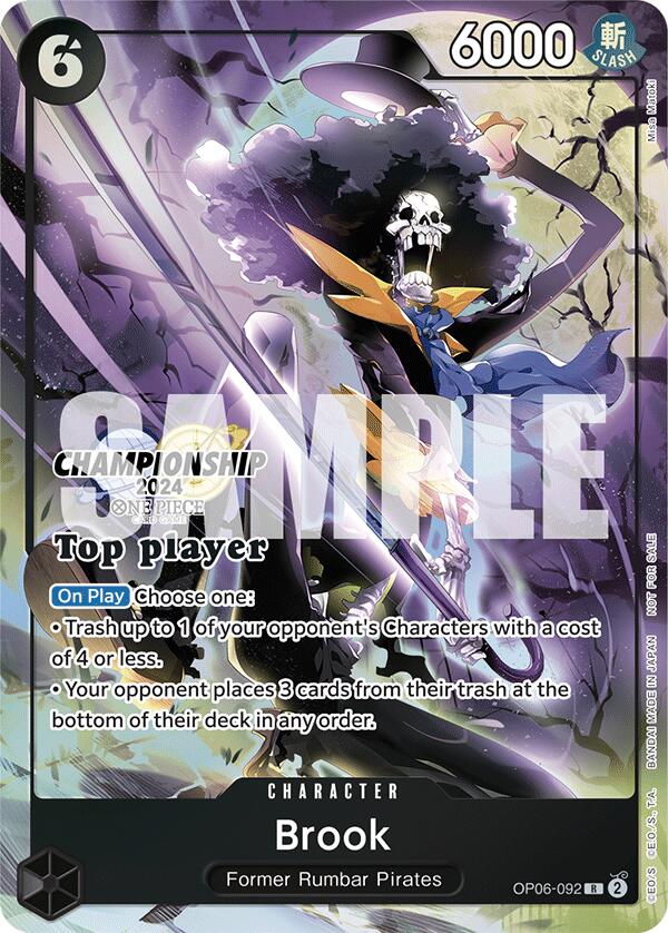 Brook (Championship 2024 Top Player Pack) [One Piece Promotion Cards] Bandai