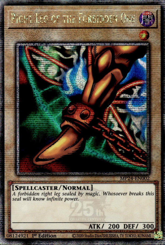 Right Leg of the Forbidden One [MP24-EN002] Quarter Century Secret Rare Yu-Gi-Oh!