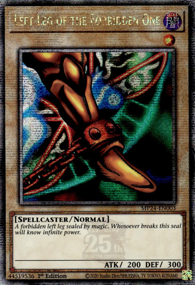 Left Leg of the Forbidden One [MP24-EN003] Quarter Century Secret Rare Yu-Gi-Oh!