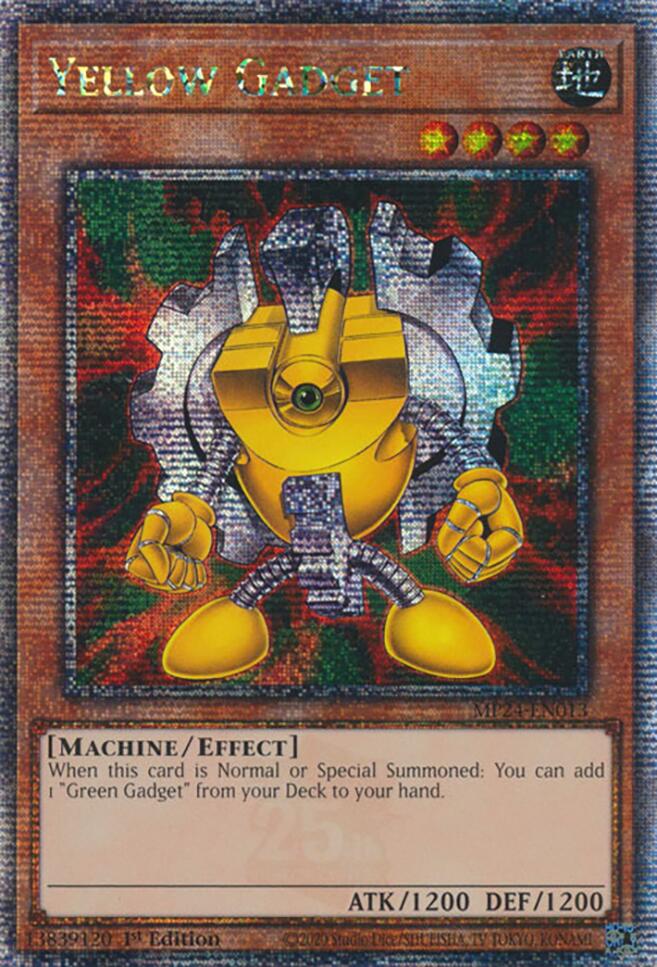 Yellow Gadget [MP24-EN013] Quarter Century Secret Rare Yu-Gi-Oh!