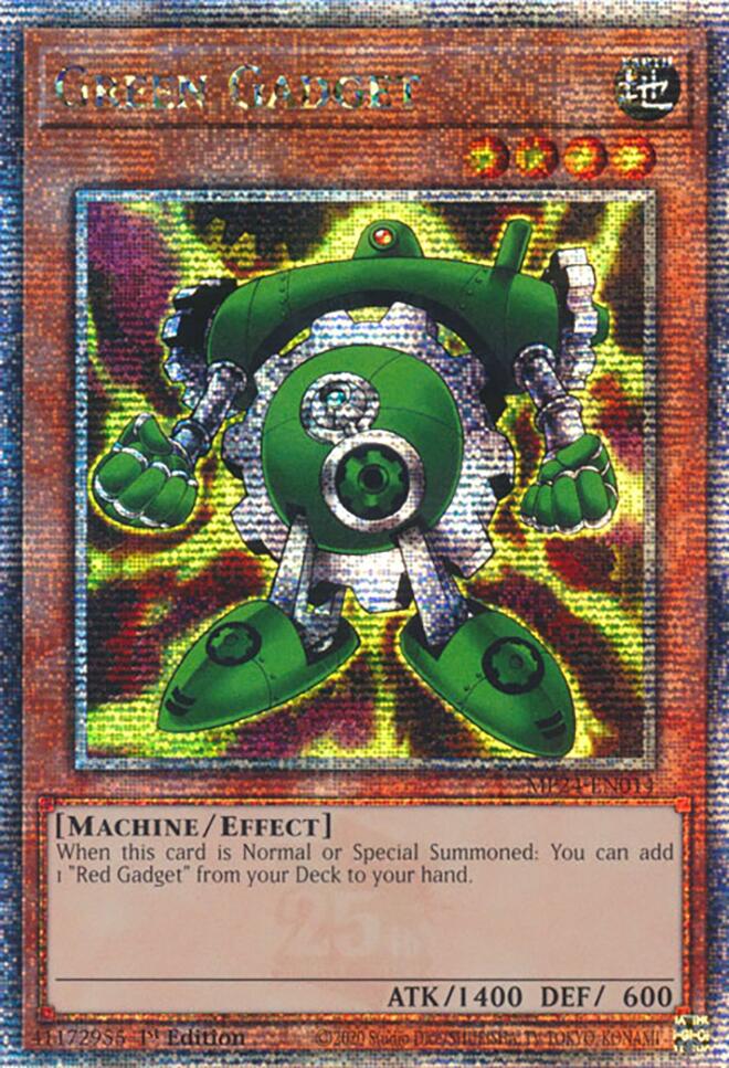 Green Gadget [MP24-EN014] Quarter Century Secret Rare Yu-Gi-Oh!