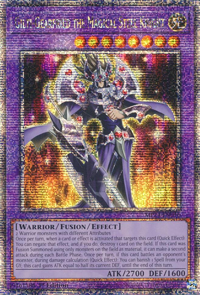 Gilti-Gearfried the Magical Steel Knight [MP24-EN016] Quarter Century Secret Rare Yu-Gi-Oh!