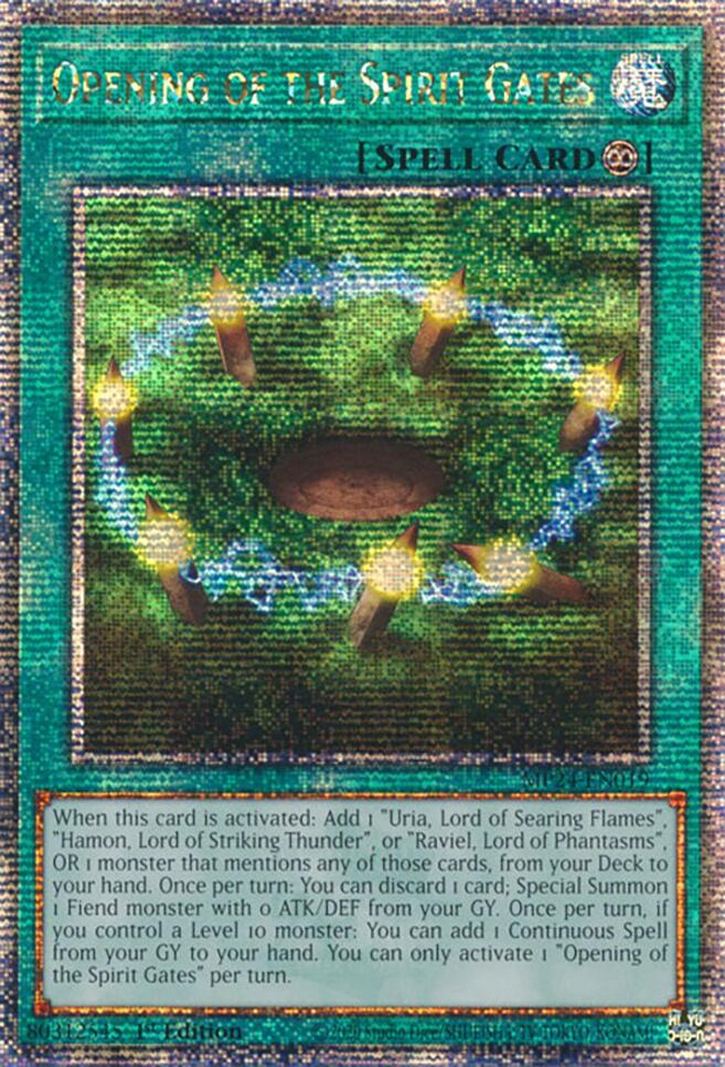 Opening of the Spirit Gates [MP24-EN019] Quarter Century Secret Rare Yu-Gi-Oh!