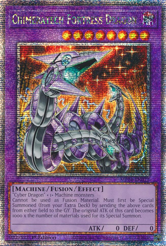 Chimeratech Fortress Dragon [MP24-EN022] Quarter Century Secret Rare Yu-Gi-Oh!