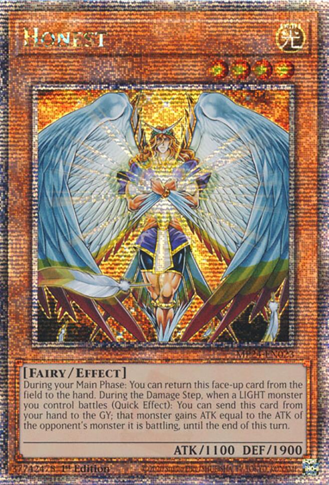 Honest [MP24-EN023] Quarter Century Secret Rare Yu-Gi-Oh!