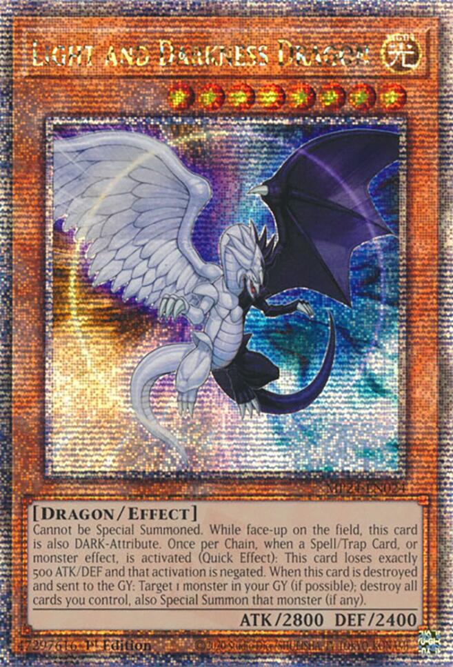 Light and Darkness Dragon [MP24-EN024] Quarter Century Secret Rare Yu-Gi-Oh!