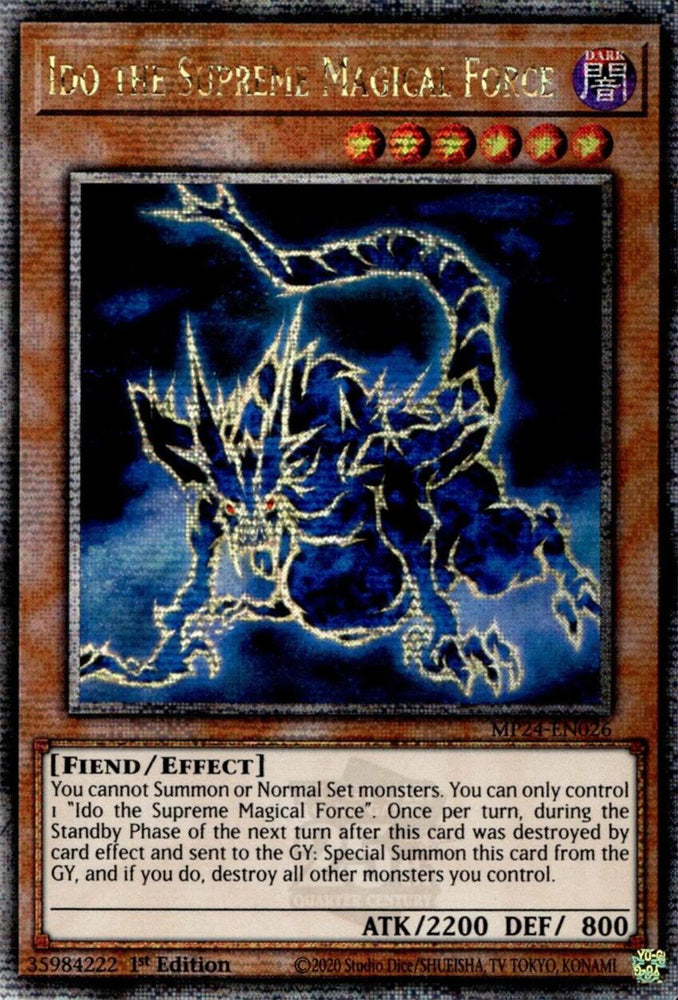 Ido the Supreme Magical Force [MP24-EN026] Quarter Century Secret Rare Yu-Gi-Oh!