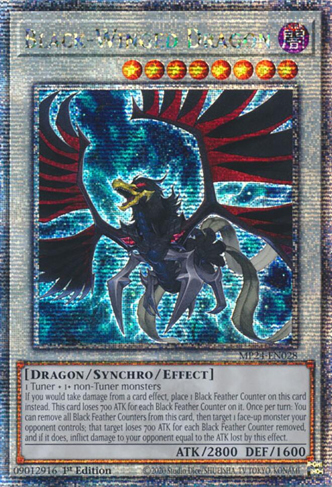 Black-Winged Dragon [MP24-EN028] Quarter Century Secret Rare Yu-Gi-Oh!