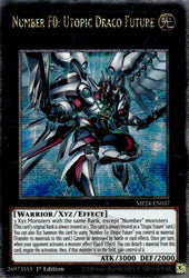 Number F0: Utopic Draco Future [MP24-EN037] Quarter Century Secret Rare Yu-Gi-Oh!