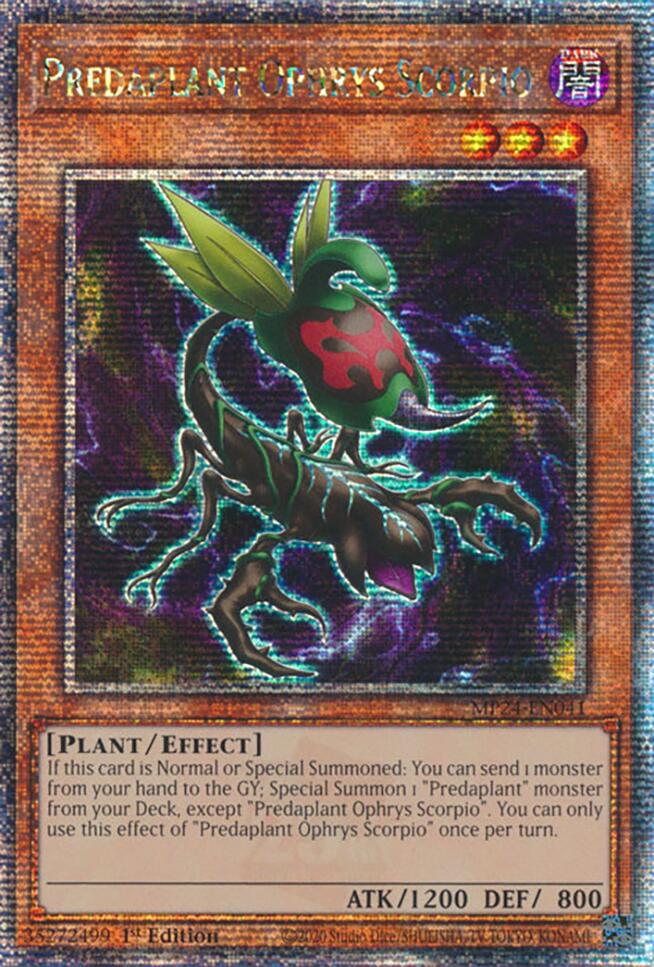 Predaplant Ophrys Scorpio [MP24-EN041] Quarter Century Secret Rare Yu-Gi-Oh!