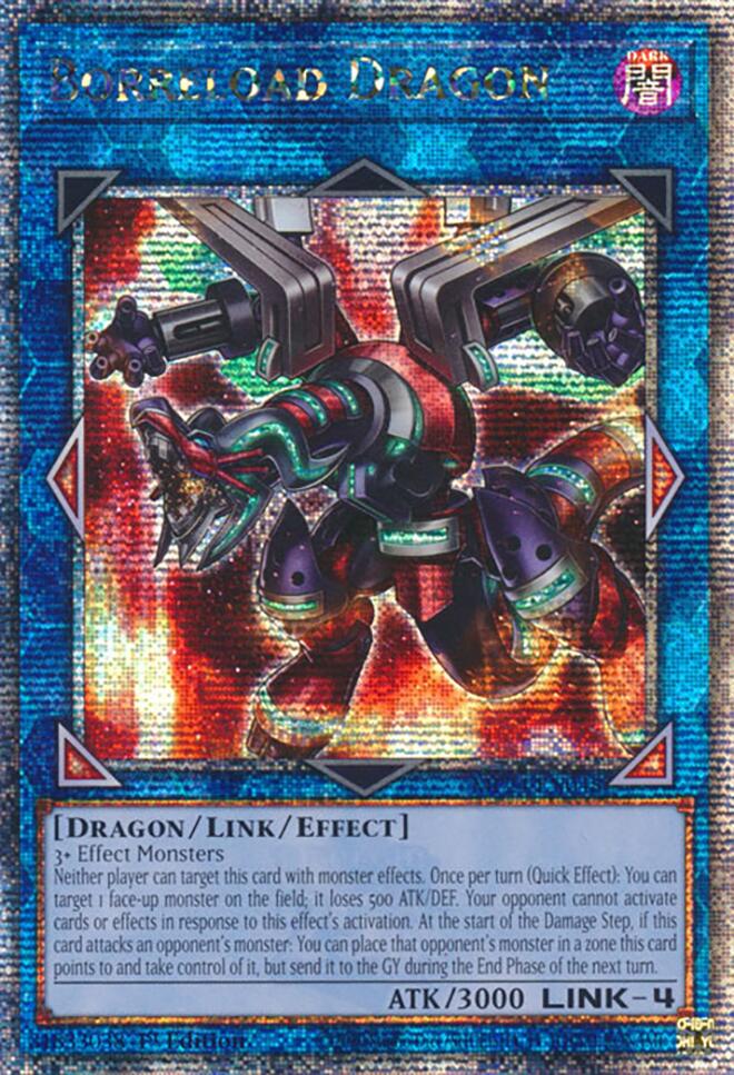 Borreload Dragon (Alternate Art) [MP24-EN048] Quarter Century Secret Rare Yu-Gi-Oh!