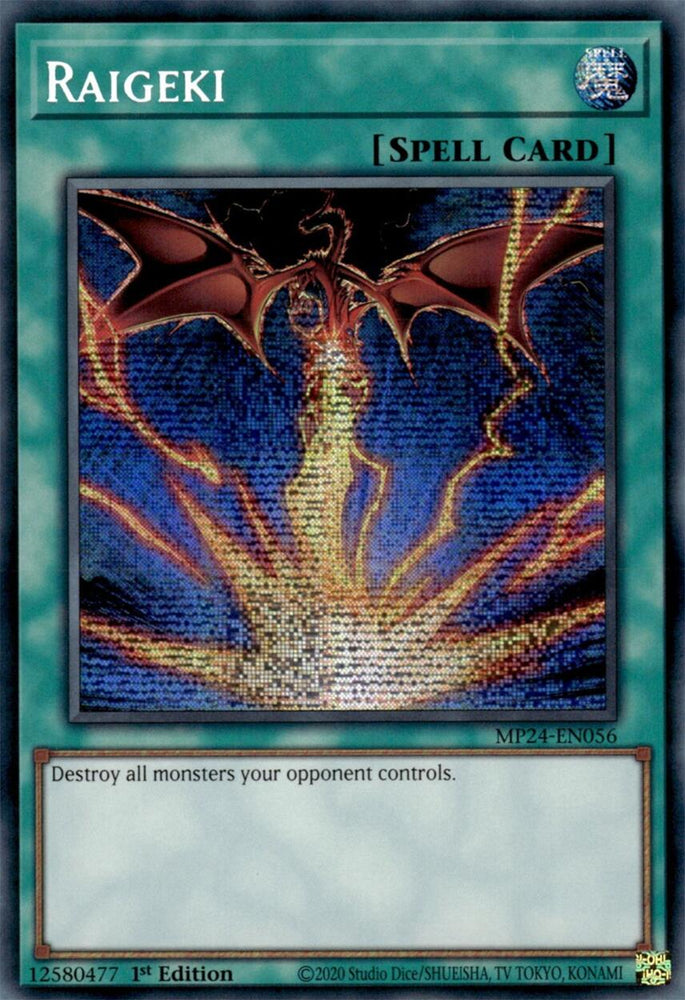 Raigeki (Alternate Art) [MP24-EN056] Prismatic Secret Rare Yu-Gi-Oh!