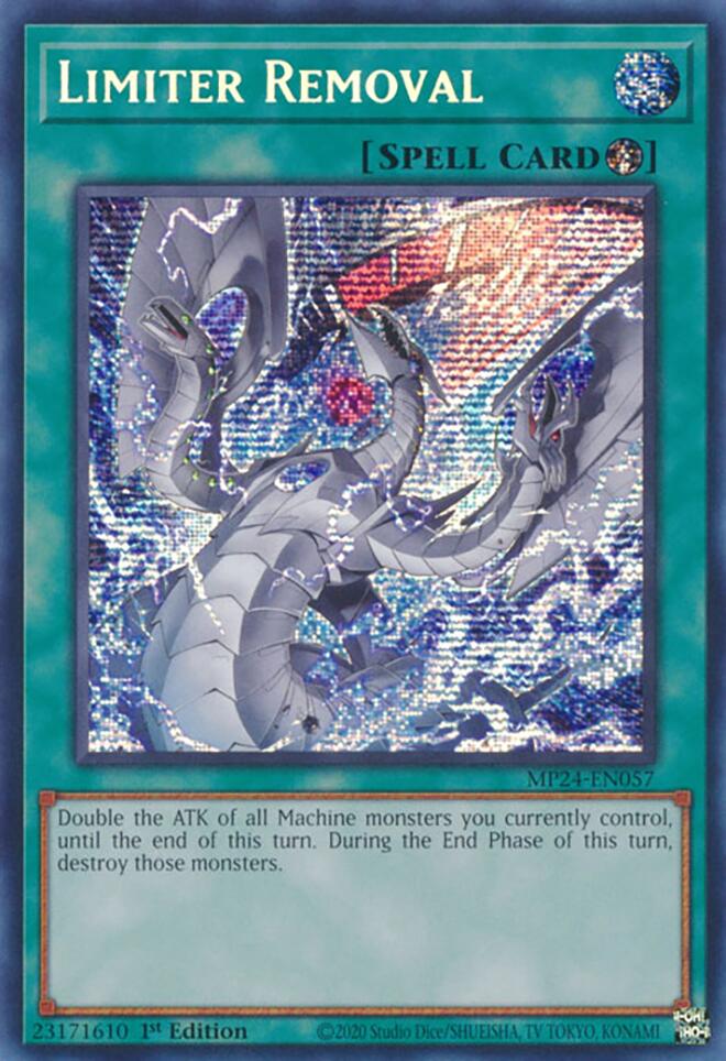 Limiter Removal (Alternate Art) [MP24-EN057] Prismatic Secret Rare Yu-Gi-Oh!