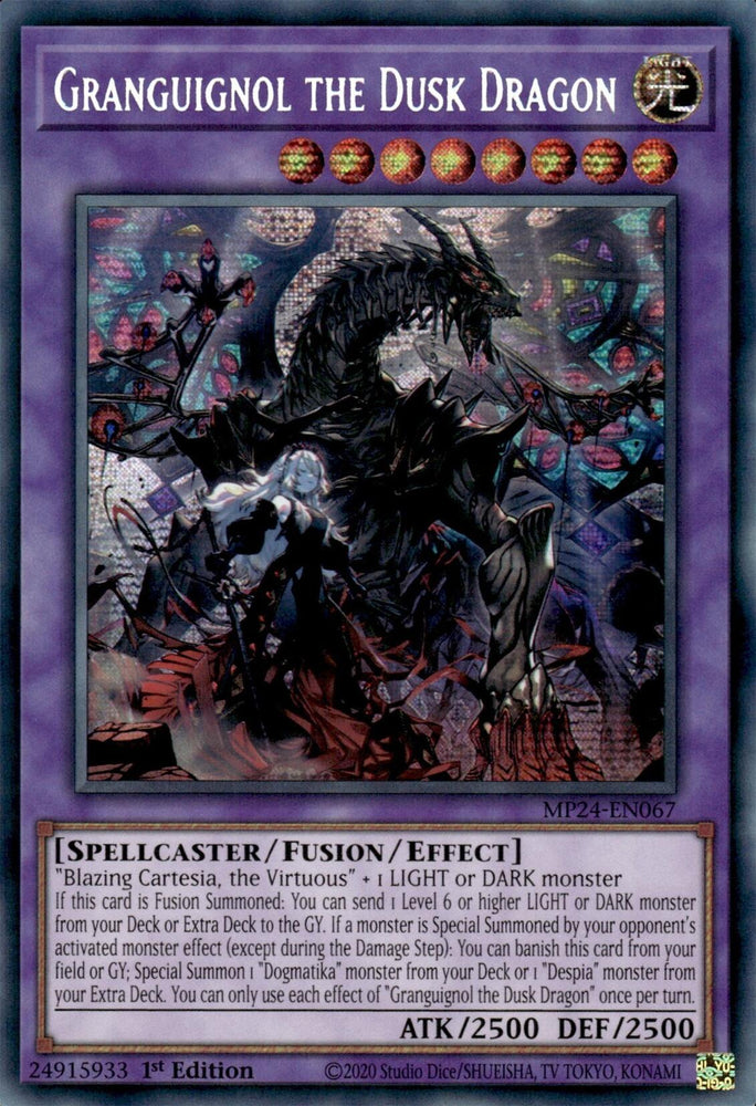 Granguignol the Dusk Dragon [MP24-EN067] Prismatic Secret Rare Yu-Gi-Oh!