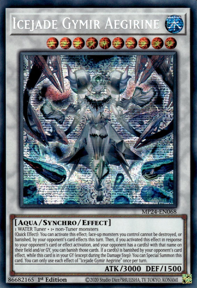 Icejade Gymir Aegirine [MP24-EN068] Prismatic Secret Rare Yu-Gi-Oh!