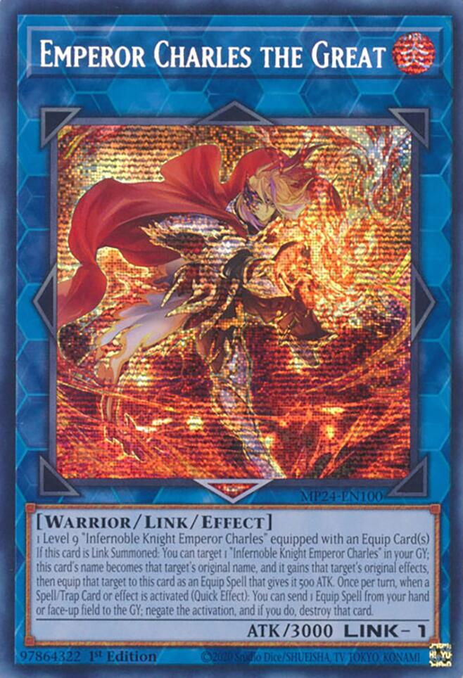 Emperor Charles the Great [MP24-EN100] Prismatic Secret Rare Yu-Gi-Oh!