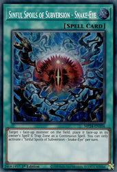 Sinful Spoils of Subversion - Snake-Eye [MP24-EN104] Prismatic Secret Rare Yu-Gi-Oh!