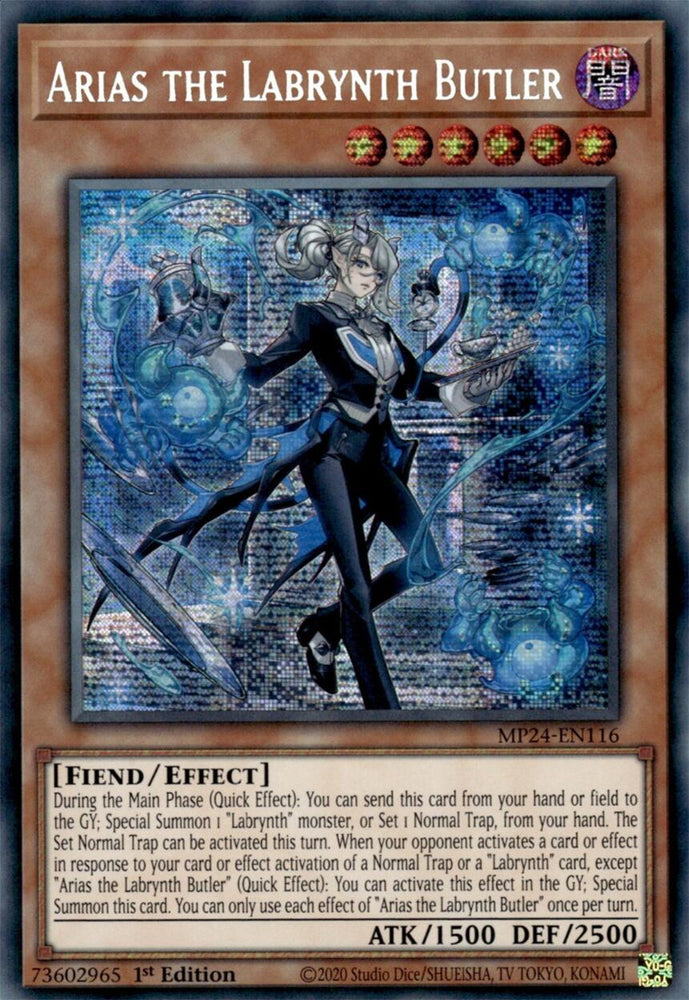 Arias the Labrynth Butler [MP24-EN116] Prismatic Secret Rare Yu-Gi-Oh!
