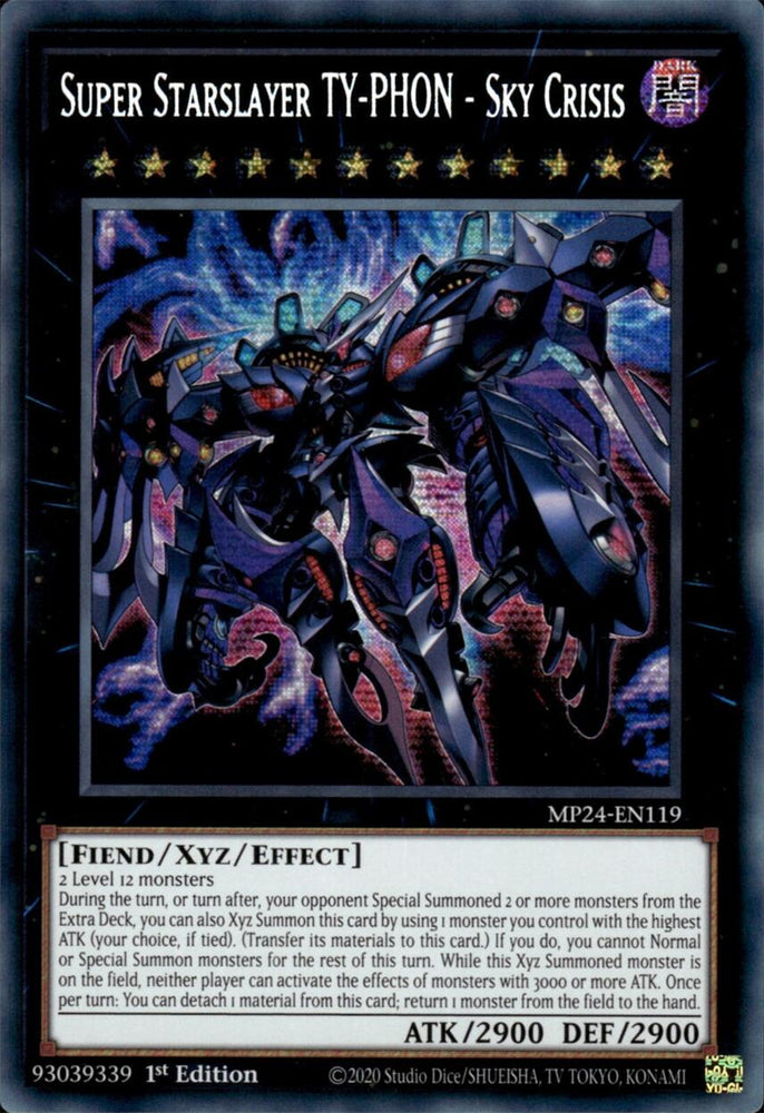 Super Starslayer TY-PHON - Sky Crisis [MP24-EN119] Prismatic Secret Rare Yu-Gi-Oh!