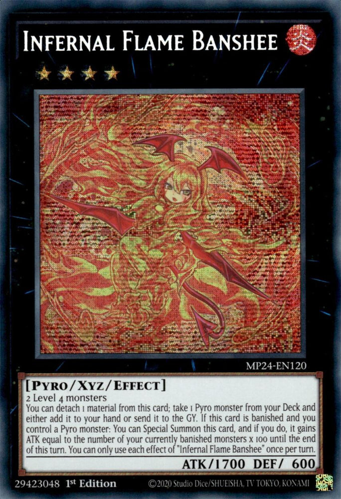 Infernal Flame Banshee [MP24-EN120] Prismatic Secret Rare Yu-Gi-Oh!