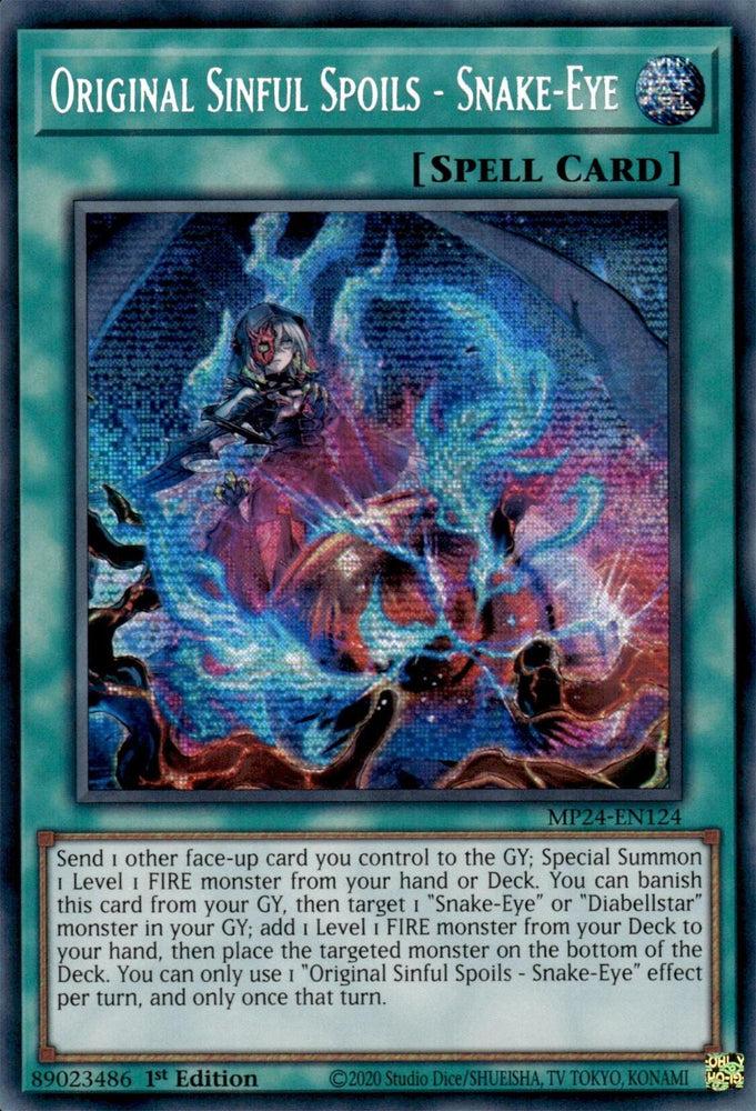 Original Sinful Spoils - Snake-Eye [MP24-EN124] Prismatic Secret Rare Yu-Gi-Oh!