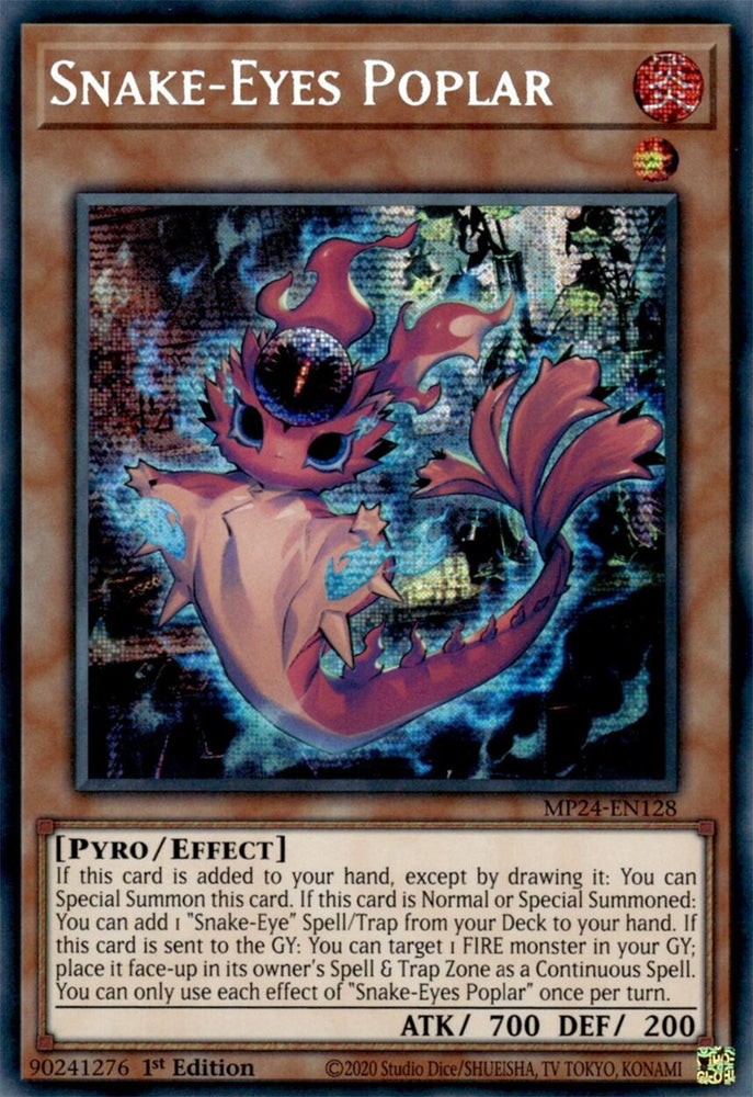 Snake-Eyes Poplar [MP24-EN128] Prismatic Secret Rare Yu-Gi-Oh!